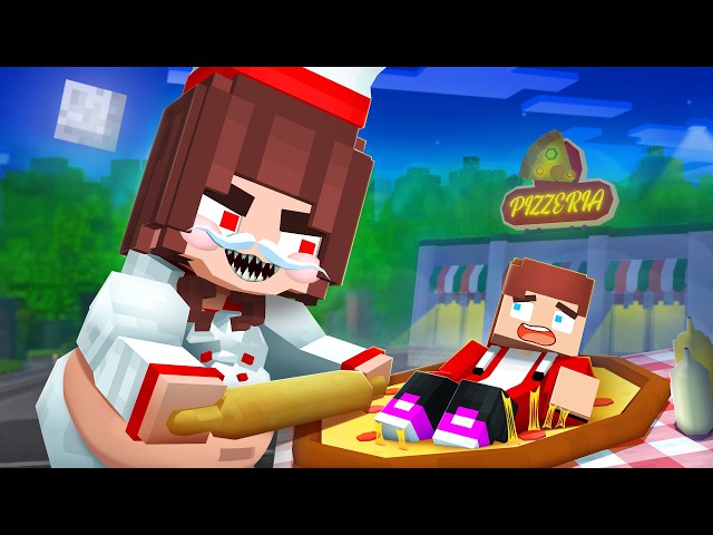 JJ's Girl Papa Pizza EAT JJ ?! - Maizen Minecraft Animation