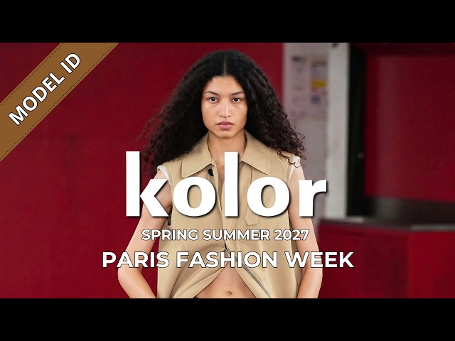Kolor Men's & Women's Spring Summer 2027 Fashion Show Model ID | PFW