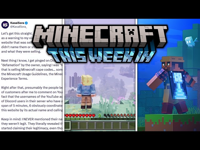 This Week In Minecraft: Scams, Minecon Is Returning, Multiple New Capes AND More Leaked Mob Details!