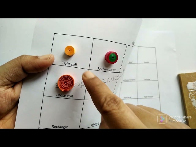 6 Loose coils in Paper Quilling