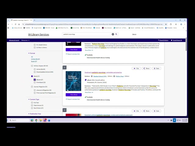 Accessing E-books