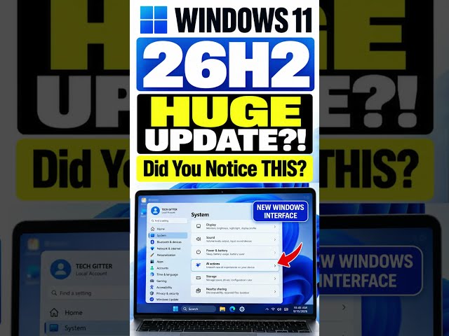 Windows 11 26H2 Got a Secret Upgrade?!