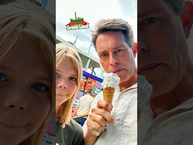 🥳 Kul dag på @Gröna Lund 🎢 #noraochpappa #grönalund
