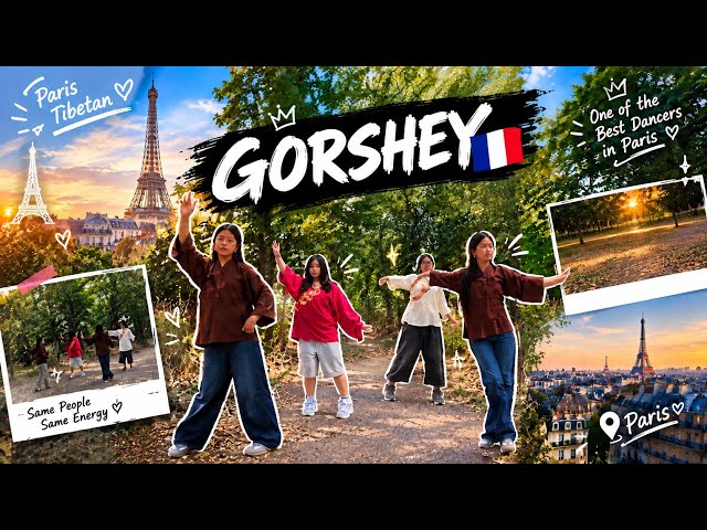 Tibetan Gorshey Paris 🇫🇷 | Gorshey Dancer | Paris Tibetan #3girls #gorsheylover #performed 