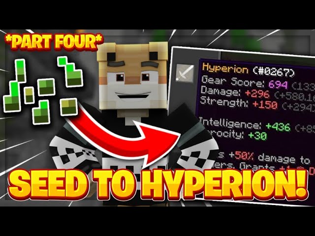 Farming from NOTHING to a Hyperion!! (Part 4) -- Hypixel Skyblock