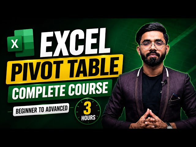Excel Pivot Table Complete Course | Basic to Advanced | Real Office Data | Hindi