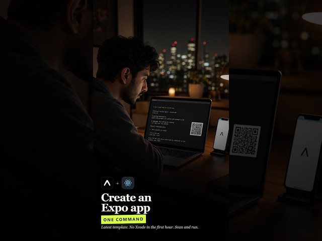 Create a React Native app with Expo in one command