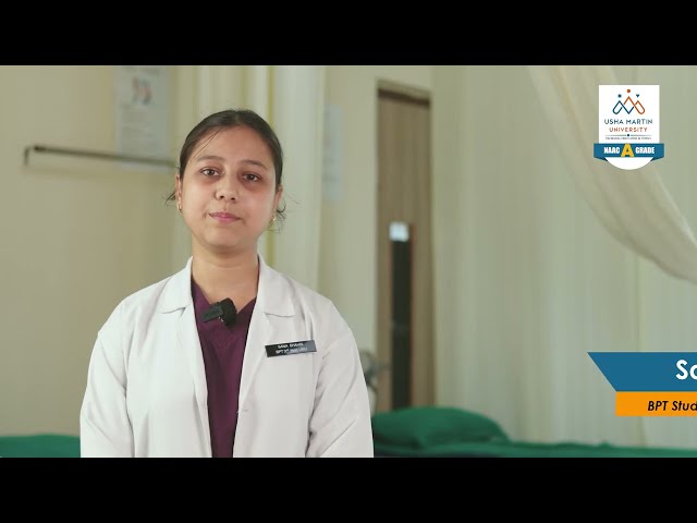 Sana Shahin (BPT) Reviews | Student Testimonials | Usha Martin University, Ranchi, Jharkhand