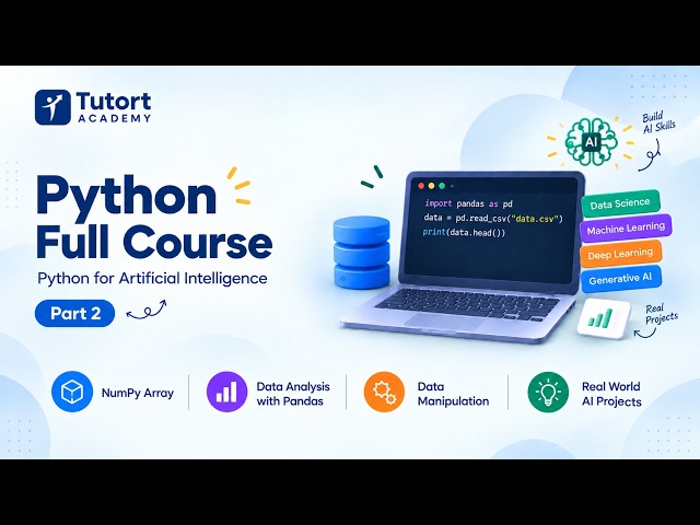 🚀 Python Full Course – Part 2 | NumPy & Pandas for Data Science