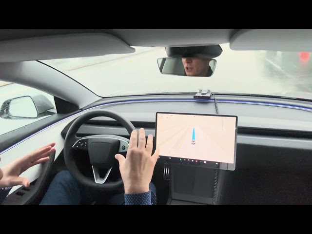 ‘25 ​@Tesla Full Self Driving #FSD 13.2.9 VS Rain