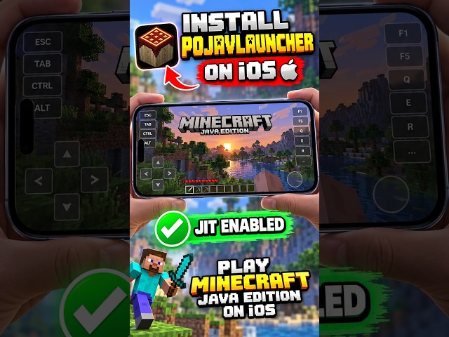 ✅ NEW PojavLauncher iOS 26 Install Tutorial 🔧 Play Minecraft Java Edition on iPhone & iPad (2026)