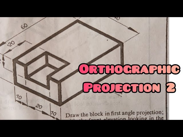 ORTHOGRAPHIC PROJECTION  2 in / Technical drawing / Engineering drawing / Basic Technology