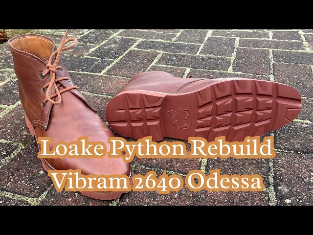 Loake Python Chukka Boots Resole | First Time Using Red Vibram 2640 Odessa For Repair