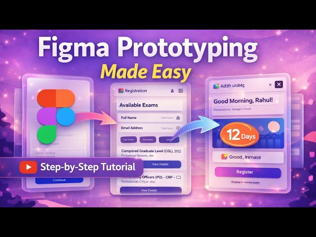 “Figma Prototyping Made Easy | Minimal UI Design Tutorial”