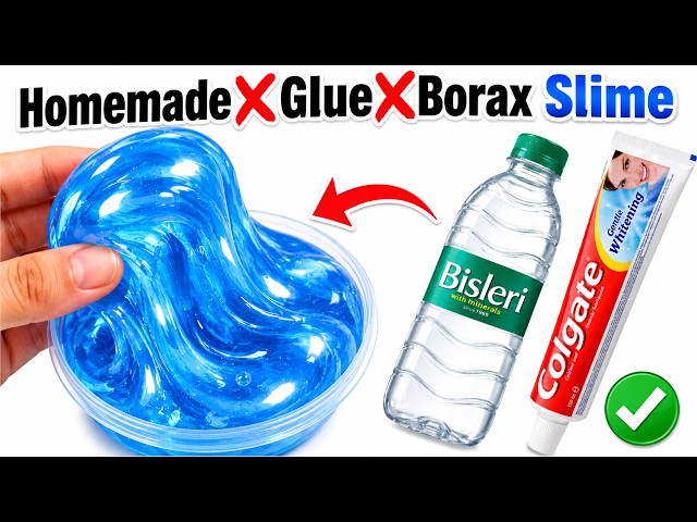 Colgate Toothpaste & Water Slime ASMR 🪥💧 | How to Make Slime at Home | Satisfying Sounds