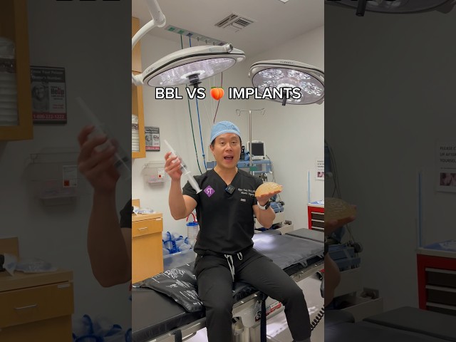 BBL VS Implants🍑 #doctorsofyoutube #plasticsurgeon #implants #bbl #beverlyhillsplasticsurgeon