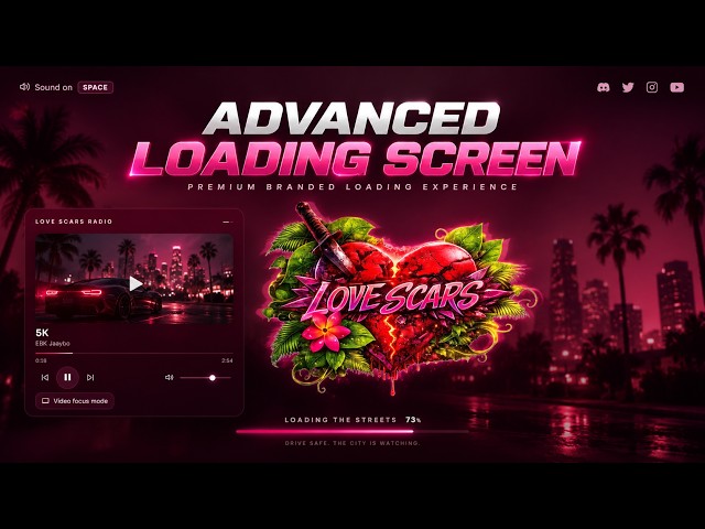 FiveM Loading Screen | Custom Music & Video Loading Screen | Standalone