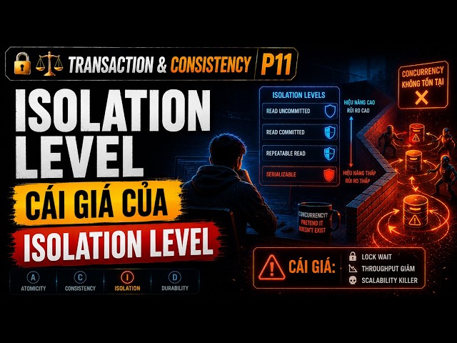 🔒⚖️ Isolation Level — cái giá của việc giả vờ concurrency không tồn tại |Transaction&Consistency P11