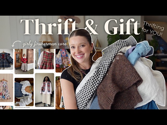 THRIFT + GIFT: modest copenhagen girly fisherman core thrift haul! 🎣💐☕️ (shopping for YOU!)