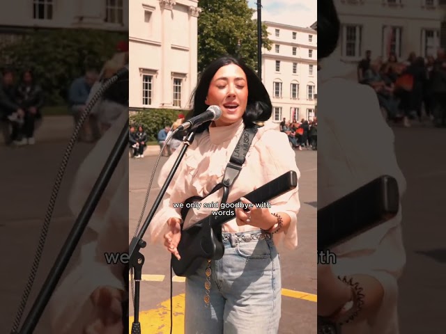 Back To Black in Trafalgar Square 🖤 even the tourists rushing past had to look