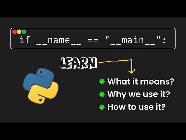 if __name__ == "__main__" in Python