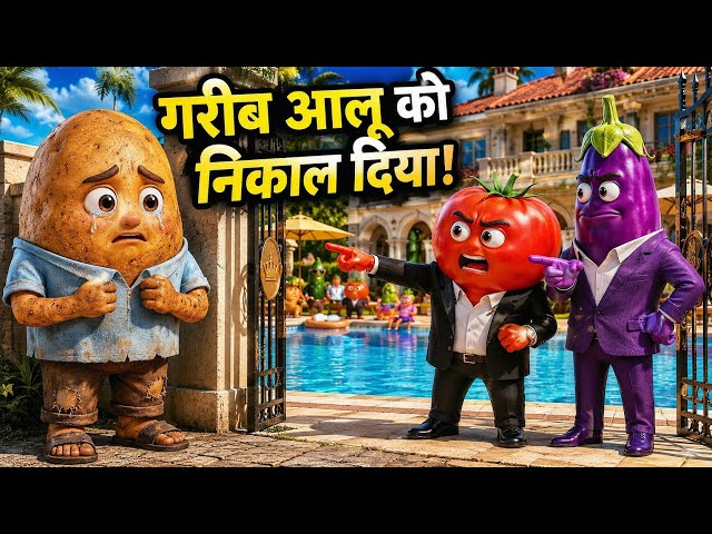 गरीब आलू को Swimming Pool से निकाल दिया 😭 फिर उसने जो किया सब हैरान रह गए! #waterpark #swimmingpool 