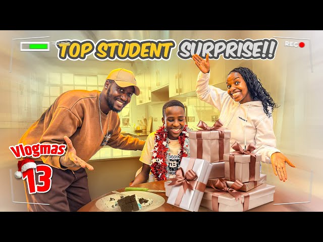 Surprising My Young Brother After He Became the Top Student in His National Exams! He Was in Shock 😭