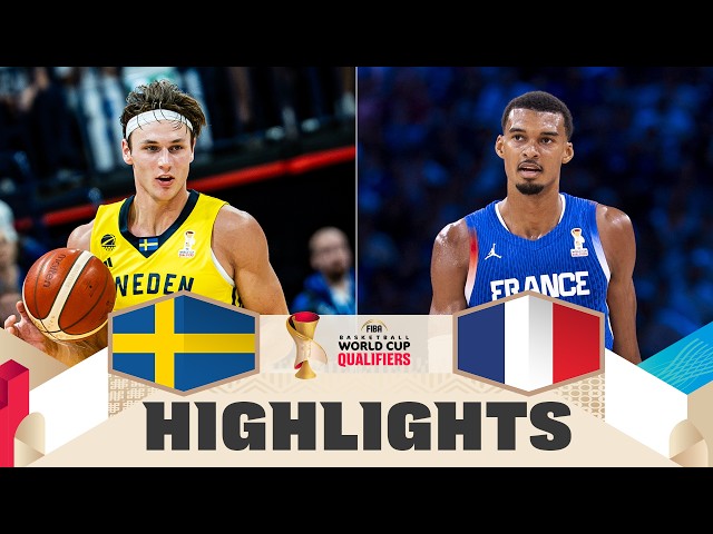 Sweden 🇸🇪 v France 🇫🇷 | Highlights | FIBA Basketball World Cup 2027 European Qualifiers