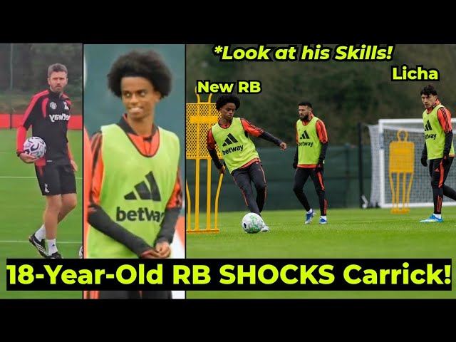 Carrick BRINGS New 18-Yrs Old RIGHT-BACK to Replace Dalot ahead of Everton Game, Look at his Skills.