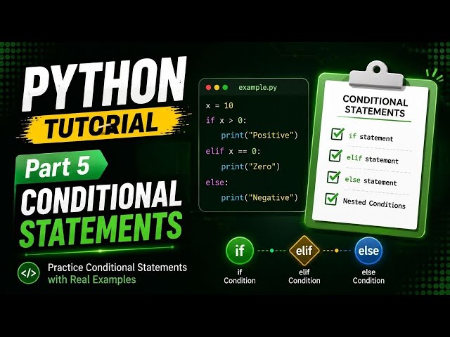 Part 5 || Python tutorial | Conditional Statements part 2