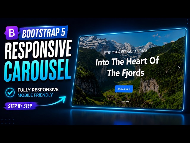 Bootstrap 5 Carousel Slider Tutorial | Create a Responsive Image Slider