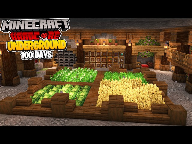 I Spent 100 Days UNDERGROUND in Hardcore Minecraft