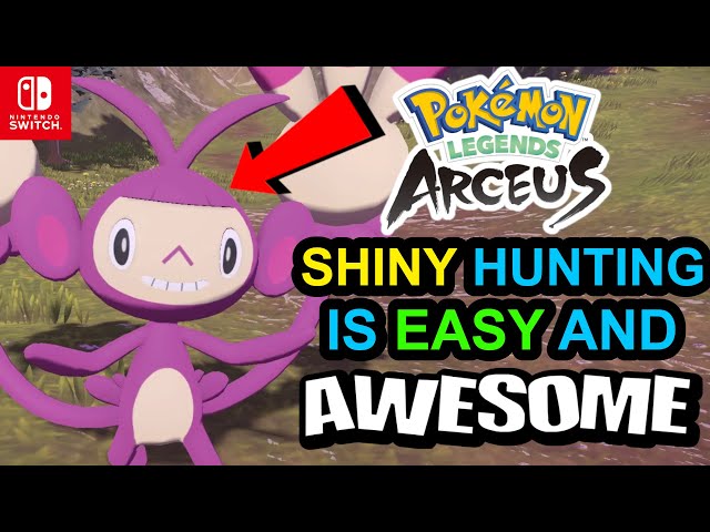 EASY GUIDE: Pokémon Legends Arceus SHINY HUNTING is AWESOME!