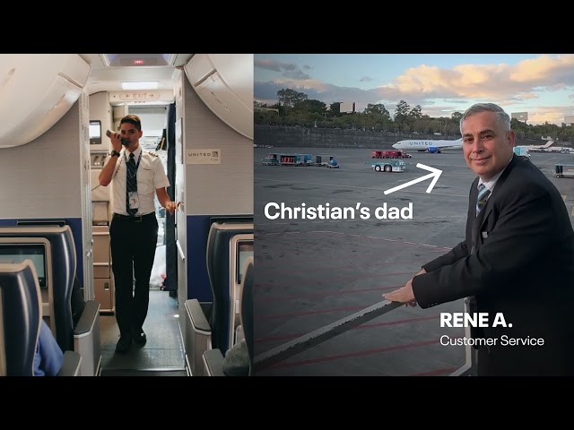 United – Christian A.'s First Flight Home