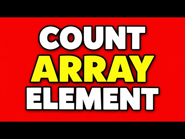 18 find number of occurrences of the given element in an array using java.