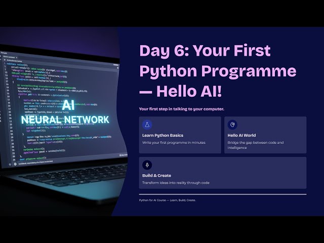 I Talked to My Computer for the FIRST Time!  | Python ‘Hello AI’ Explained #PythonForAI #LearnCoding