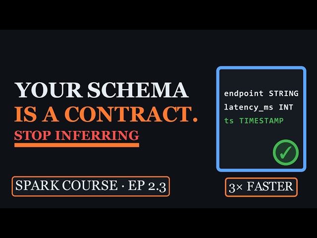 PySpark Schemas Explained: Stop Inferring, Start Declaring | Spark Course 2.3