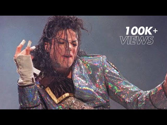 Michael Jackson Cuts finger On stage *RARE*