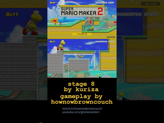 #Shorts #SMM2 stage 8 Course Clear Video World Record [WR]