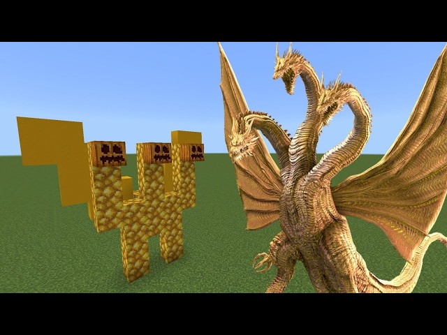 King Ghidorah Addon in Minecraft PE