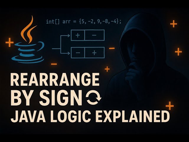 Leet Code 2149 – Rearrange Elements by Sign | Logical Problem Solving in Java