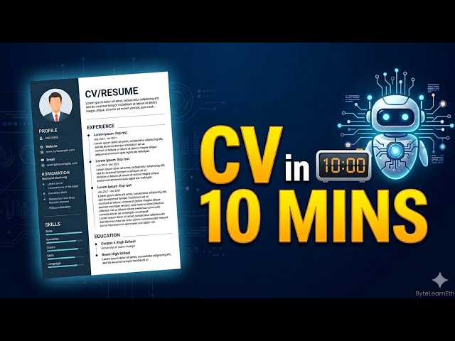 The Smartest Way to Build Your CV Using AI in 2026