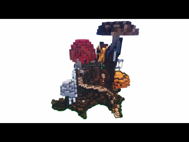 [OUTDATED] - (better version availablel) - CottageCore Minecraft Tutorial - Mushroom Covered Stump