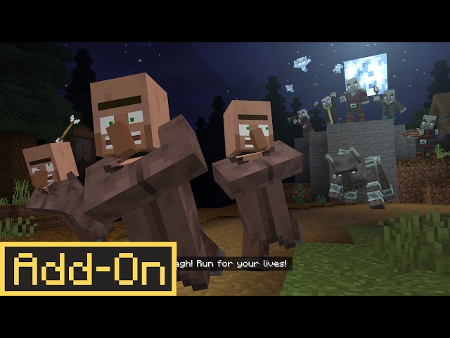 Villagers Can TALK Now?! Villager News Add-On for Minecraft Bedrock