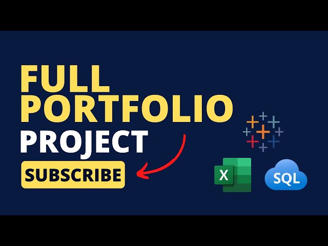 Full Data Analysis Portfolio Exercise (SQL, Excel, Tableau)