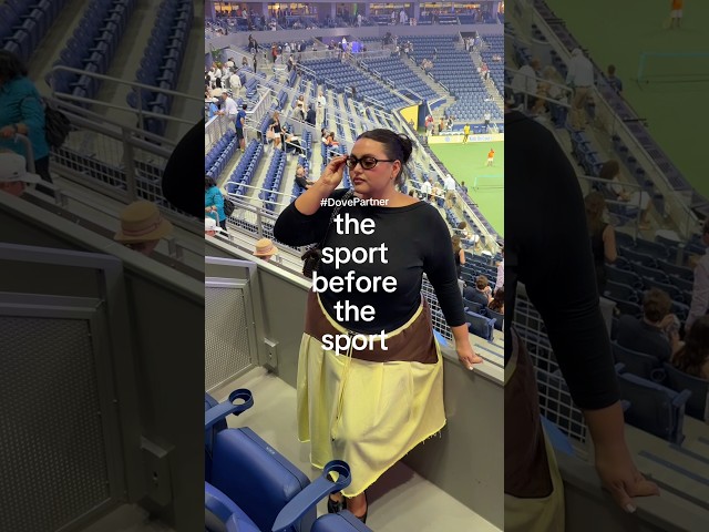 one less outfit malfunction to worry about 🎾🤝 @Dove US ⭐️ #dovepartner #USOpen