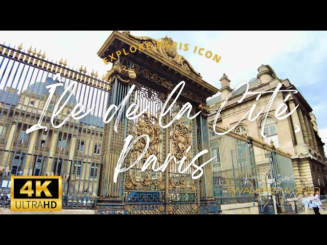 Walking Île de la Cité (Paris Island) UHD 4K | Notre-Dame, Sainte-Chapelle, Pont Neuf | Oct 2022