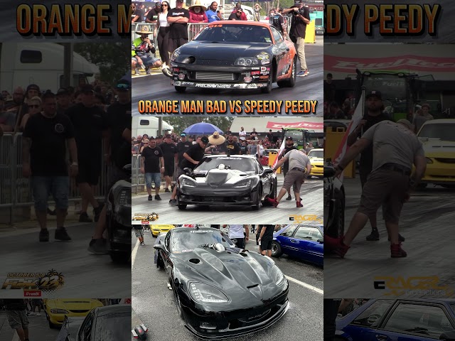 Grannas Orange Man Bad Supra vs Speedy Peedy Corvette #StickShift #fl2k