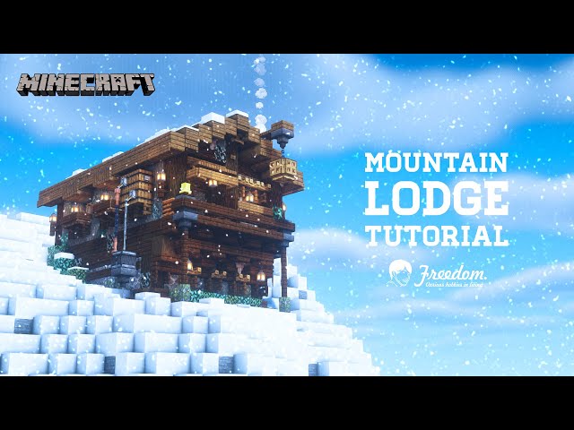 Minecraft Tutorial | A Real Architect Builds a Mountain Lodge #109