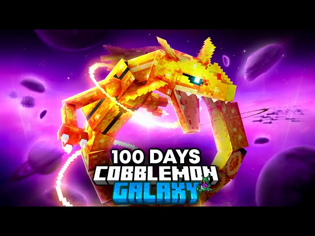 100 Days of COBBLEMON GALAXY in Minecraft [FULL MOVIE]
